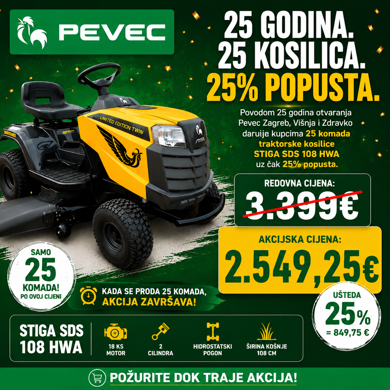 Pevec 25 Godina - AKCIJA!